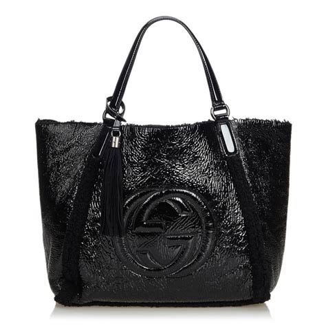 gucci handbag cellarius nero|Gucci leather shoulder bag.